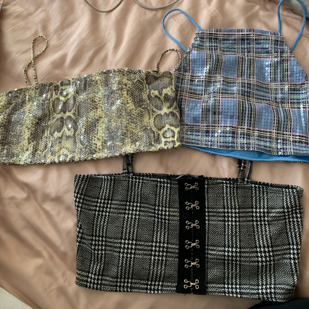 Motel rocks bundle 3 crop tops